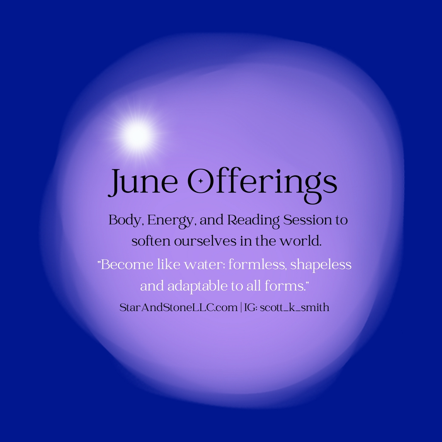 June Services Offerings: Massage, Energy Work, and Readings