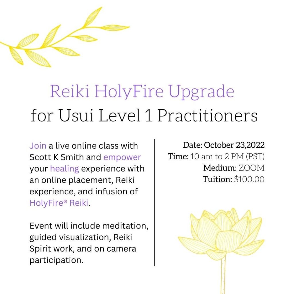 Reiki Upgrade Class – Level&nbsp;1